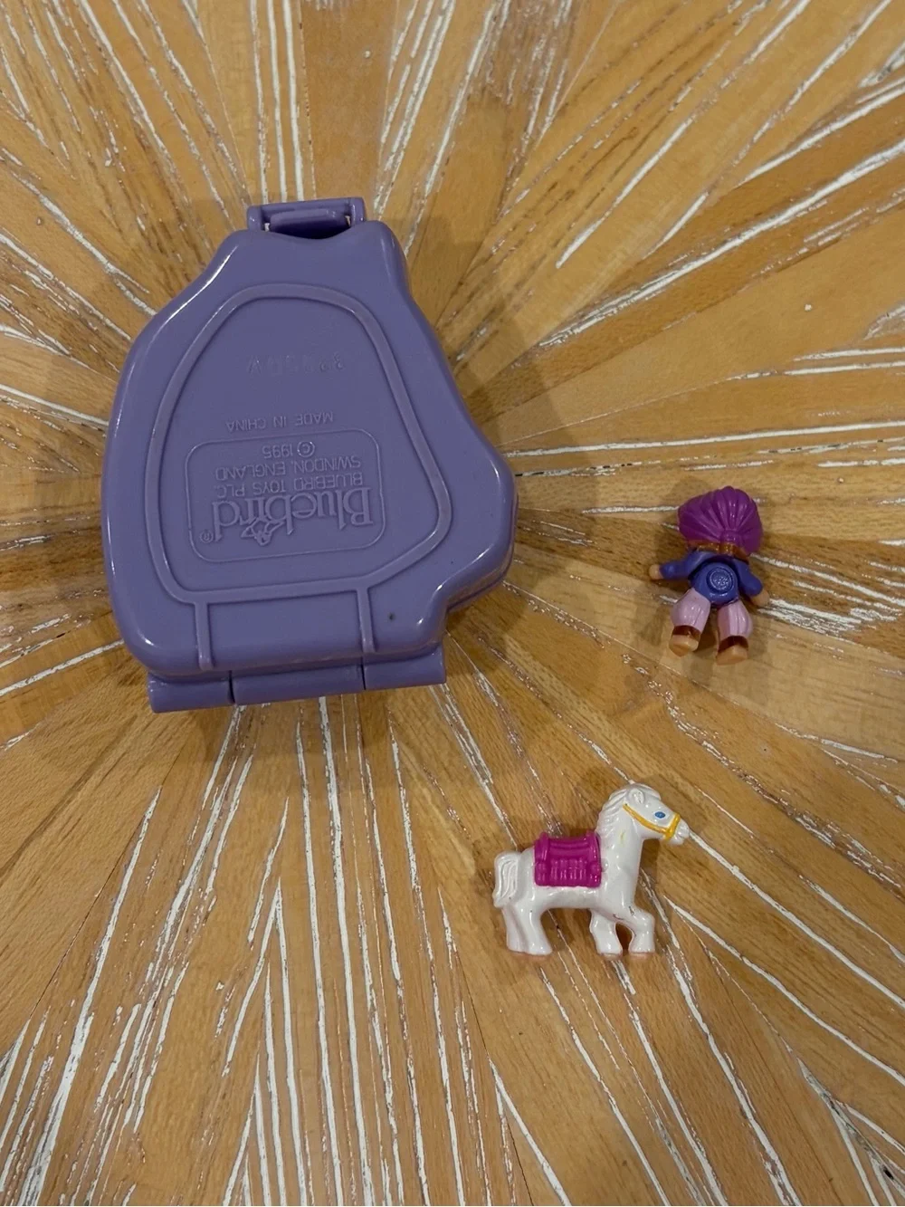 1995 Polly Pocket Arabian Beauty Pony Parade Bluebird with doll horse